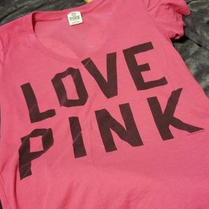 Love pink tee